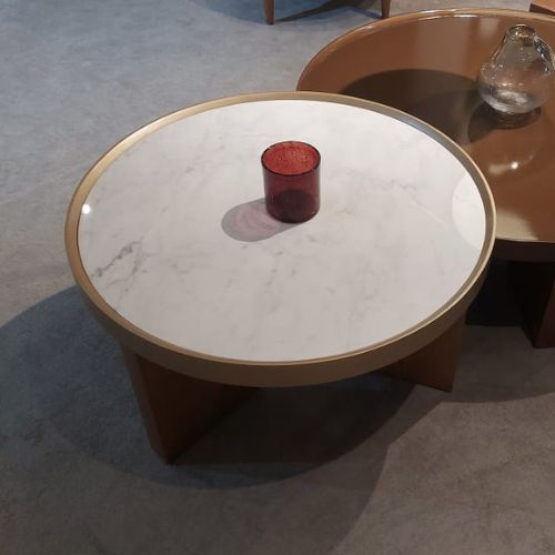 table basse cosy en marbre.jpg1 table basse ronde cosy pour salon séjour canapé de coin ou chambre parentale